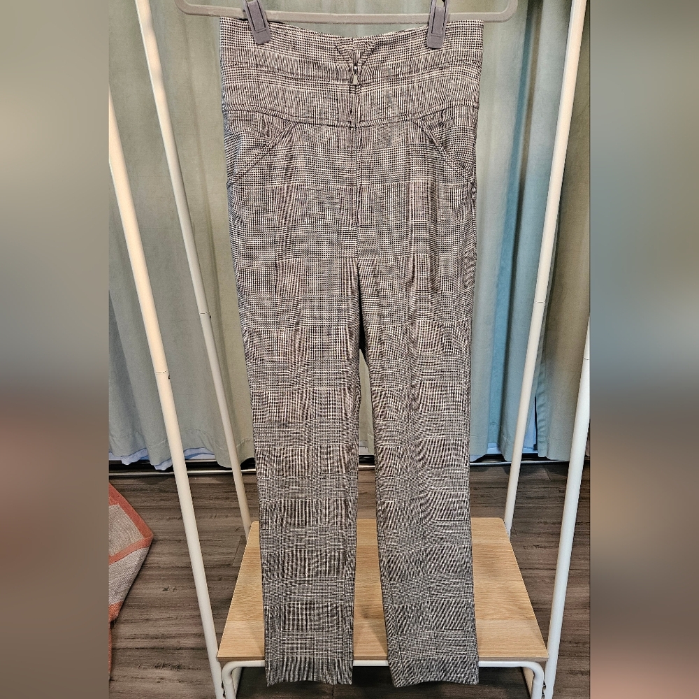 High waist plaid pants Rebecca Taylor 6
